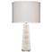 Jamie Young Caspian White Stacked Alabaster Table Lamp