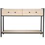 1_Jamie Young Cassius Faux Shagreen 2-Drawer Console, Taupe