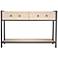 Jamie Young Cassius Faux Shagreen 2-Drawer Console, Taupe
