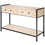 5_Jamie Young Cassius Faux Shagreen 2-Drawer Console, Taupe more views