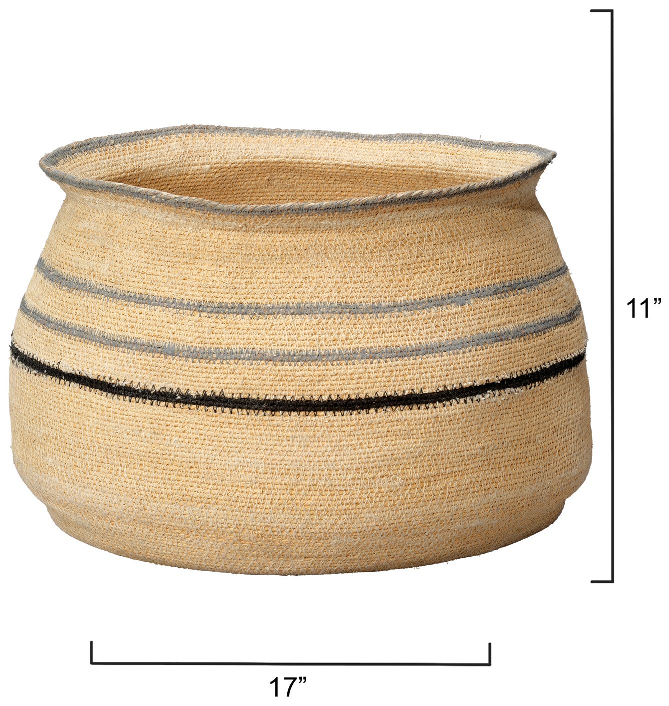 Image 5 Jamie Young Caterpillar Seagrass Basket more views