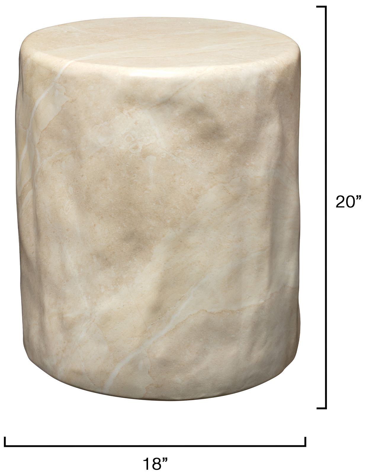 Image 6 Jamie Young Cedar Side Table 20" in Cream more views