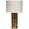 Jamie Young Ceres Antique Gold Column Table Lamp