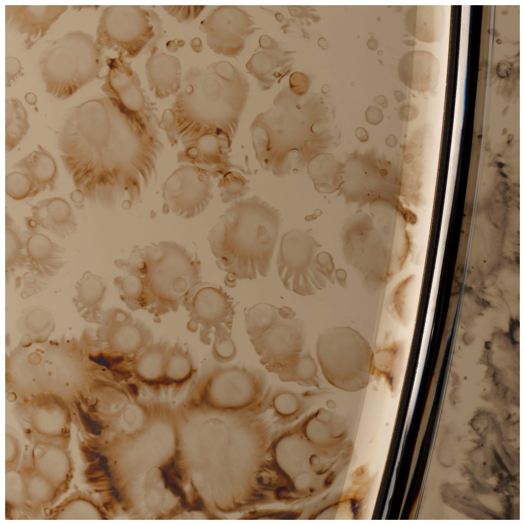 Image 2 Jamie Young Chambord Antiqued Glass Round Wall Mirror 48" in Antique Brass more views