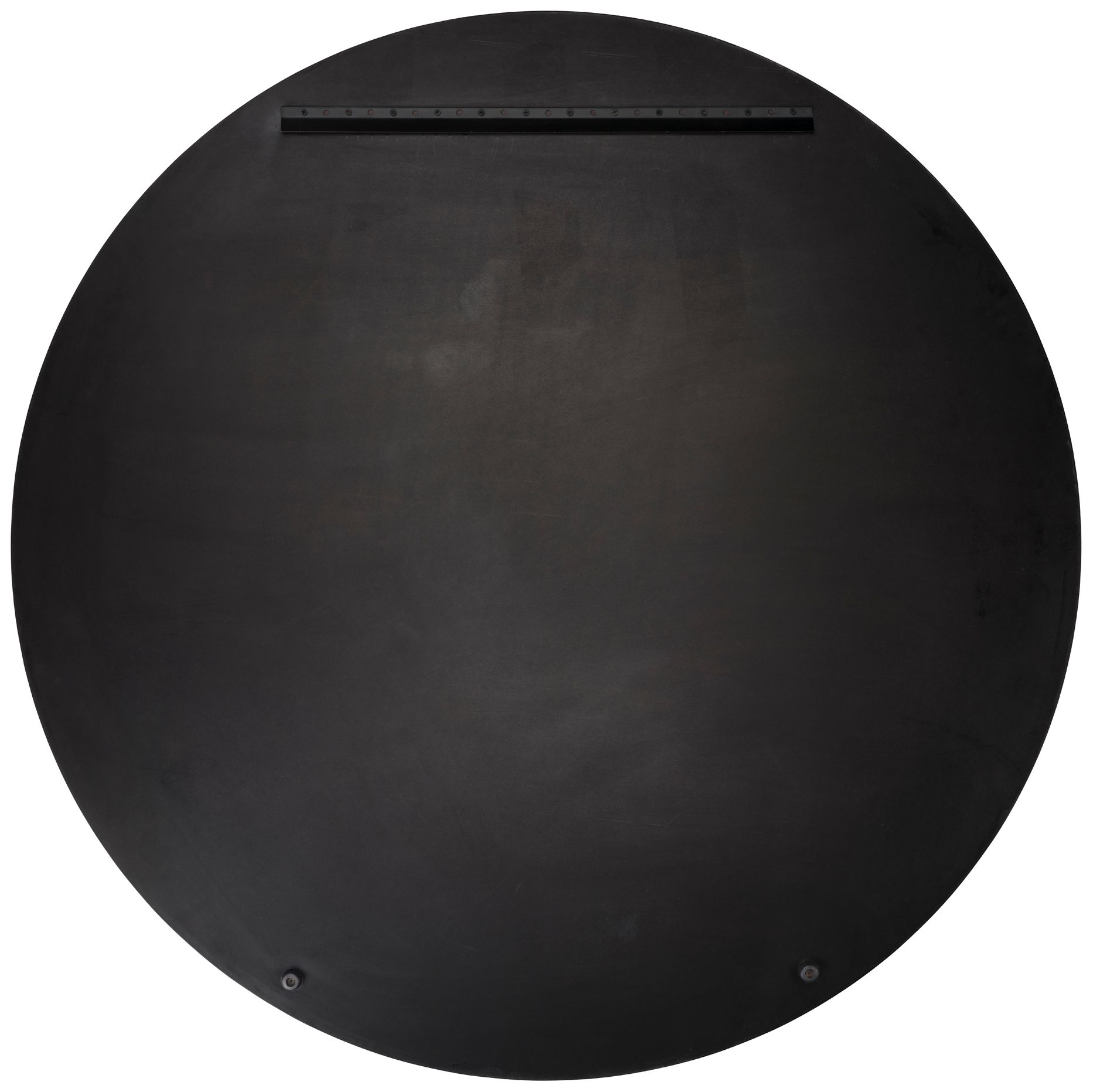 Image 3 Jamie Young Chambord Antiqued Glass Round Wall Mirror 48" in Antique Brass more views