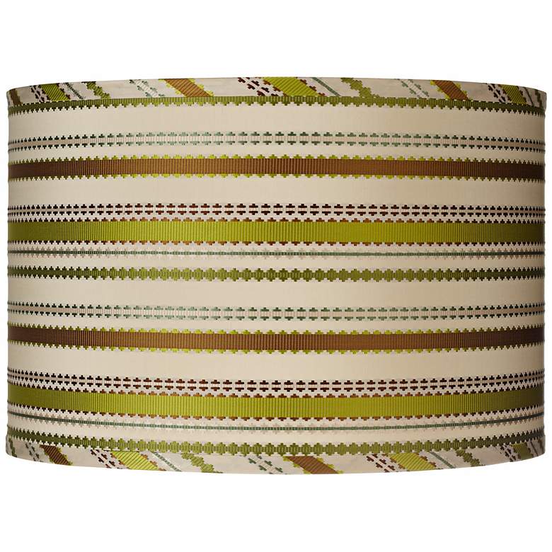 Image 1 Jamie Young Chartreuse Ribbon Silk Shade 15x15x10 (Spider)