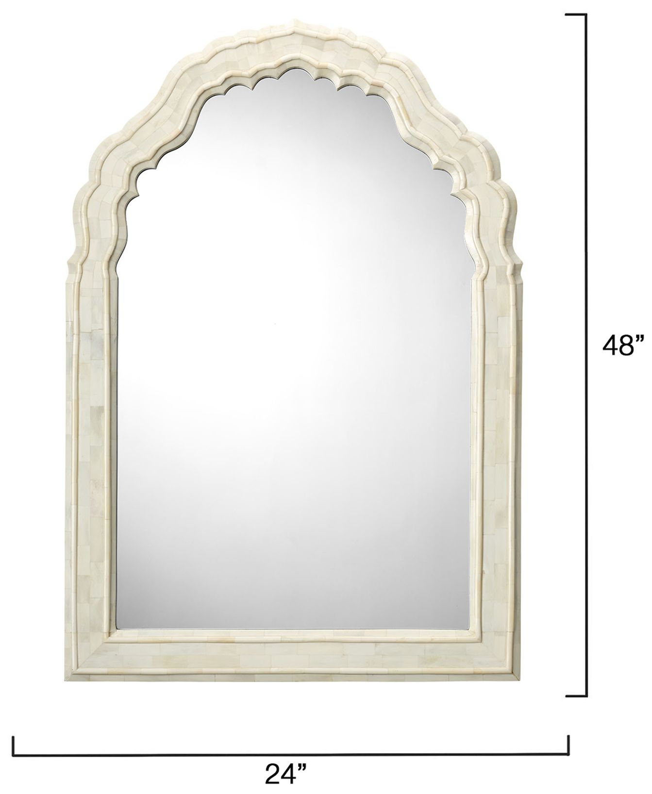 Image 5 Jamie Young Chateau Camel Bone Arch Wall Mirror 36" more views