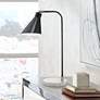 1_Jamie Young Chronicle 19 3/4" Black Iron Modern Desk Lamp
