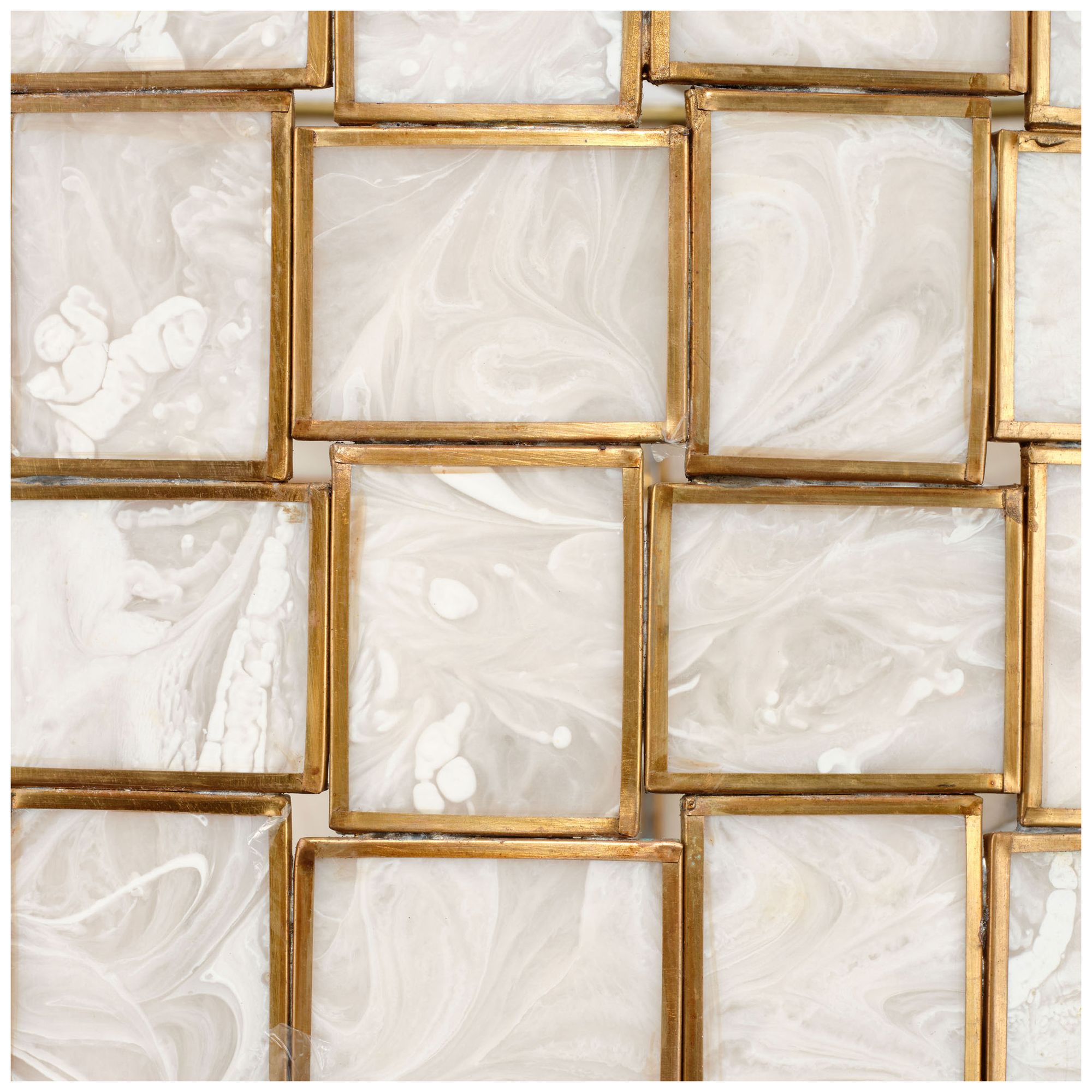 Image 4 Jamie Young Cinema Faux Alabaster 3-Light Chandelier 11.75" in Cream more views