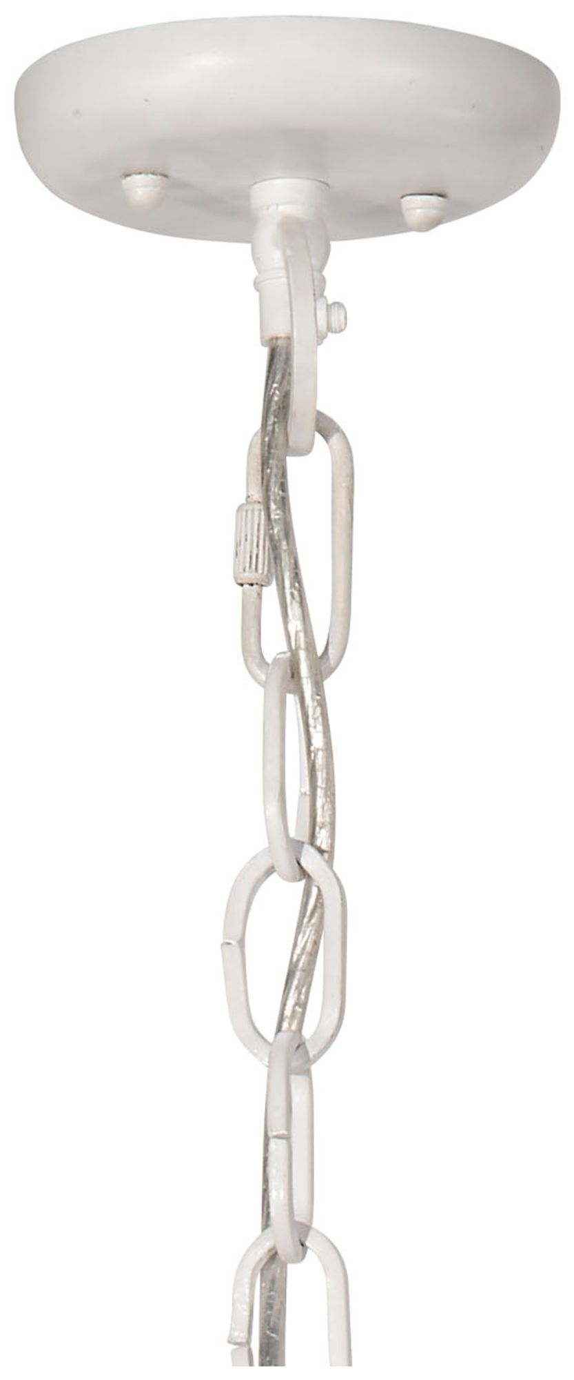 Image 5 Jamie Young Clamshell Blue & White Wood Beaded 3-Light Chandelier Small more views