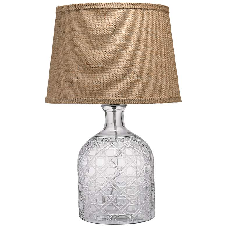 Image 1 Jamie Young Clear Cut Glass Jar Table Lamp