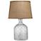 Jamie Young Clear Cut Glass Jar Table Lamp