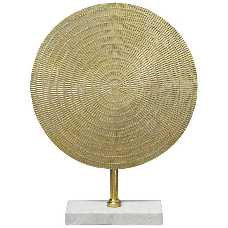 Image 1 Jamie Young Cleopatra 18 1/2"H Raw Gold Modern Sculpture