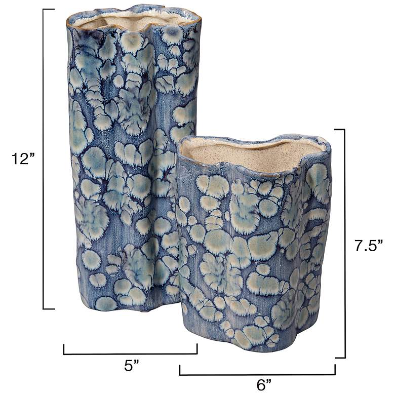 Image 3 Jamie Young Cloud Ceramic Decorative Set of 2 Vases more views
