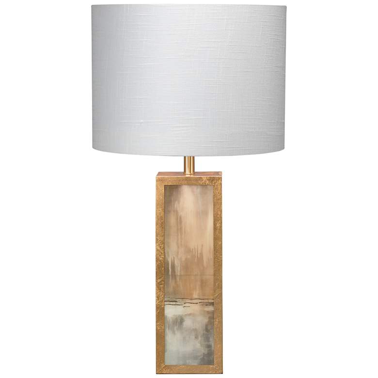 Image 3 Jamie Young Cloudscape Antiqued Gold Leaf and Slate Lacquer Table Lamp