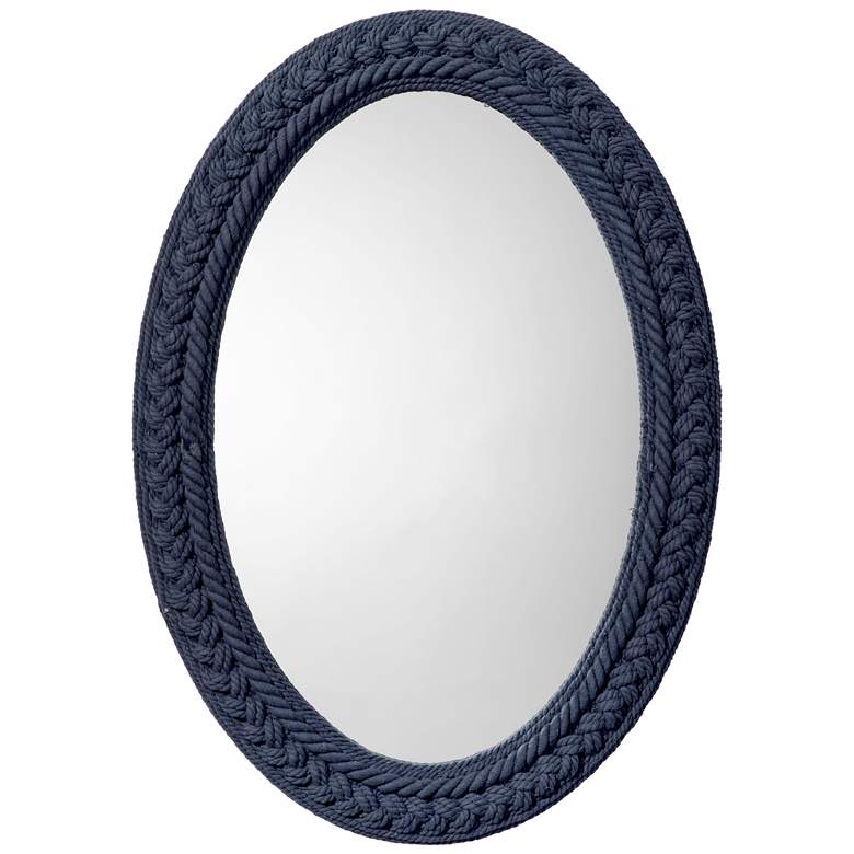 Image 1 Jamie Young Club Cotton Rope Braided Oval Wall Mirror