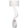 Jamie Young Cobra Ricestone Floor Lamp with Linen Shade
