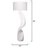 3_Jamie Young Cobra Ricestone Floor Lamp with Linen Shade more views
