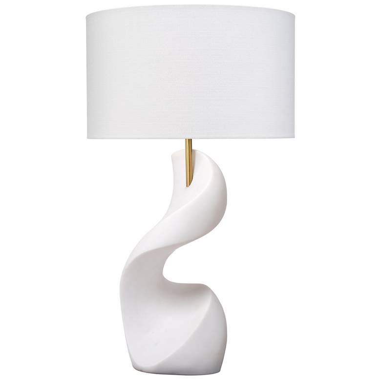 Image 1 Jamie Young Cobra Ricestone Table Lamp with Linen Shade
