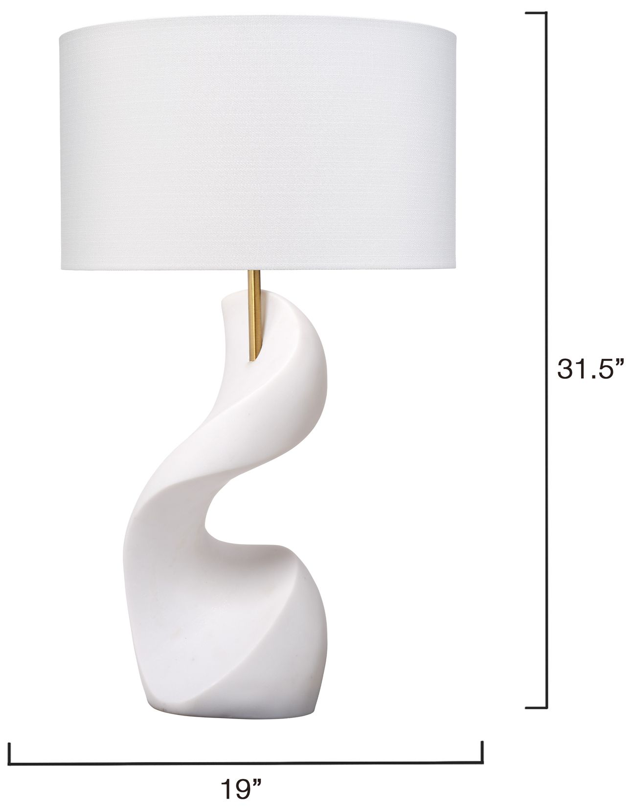 Image 3 Jamie Young Cobra Ricestone Table Lamp with Linen Shade more views