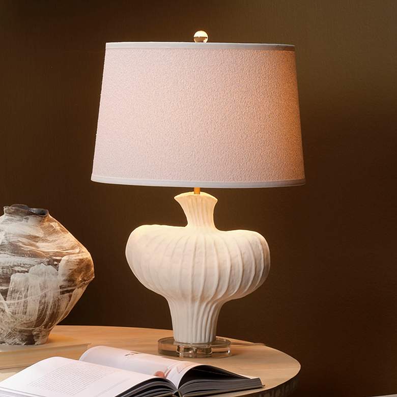 Image 1 Jamie Young Colette Ceramic Table Lamp with Polyester Shade