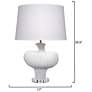 3_Jamie Young Colette Ceramic Table Lamp with Polyester Shade more views