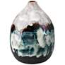 Jamie Young Collage 5 1/2" High Black and Ivory Ceramic Vase