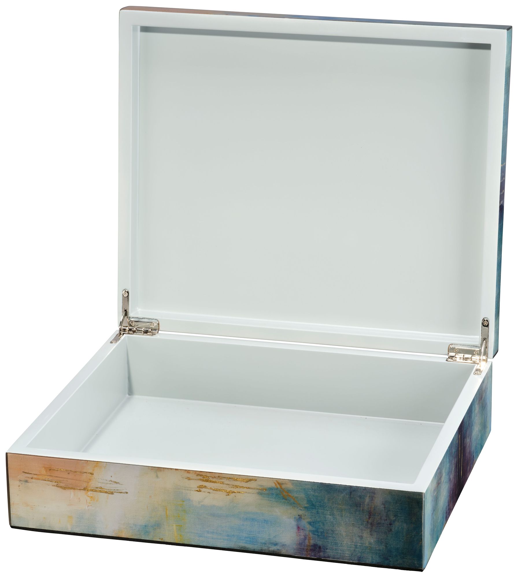 Image 4 Jamie Young Colorwash Decorative Lacquered Box 3.25" more views