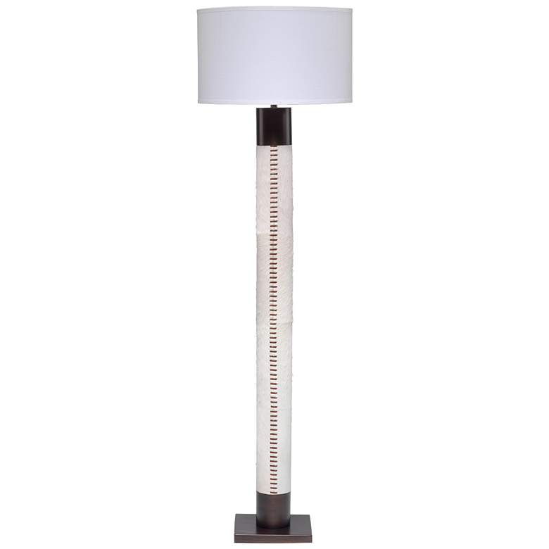 Image 2 Jamie Young Company. Sheridan 70 inch Bronze White Hair-On-Hide Floor Lamp