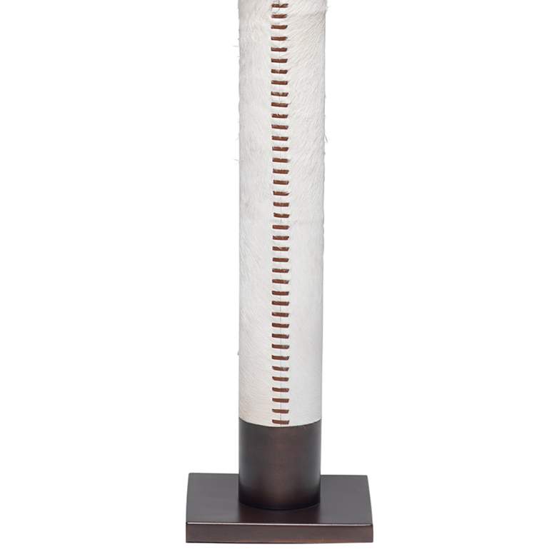 Image 4 Jamie Young Company. Sheridan 70 inch Bronze White Hair-On-Hide Floor Lamp more views