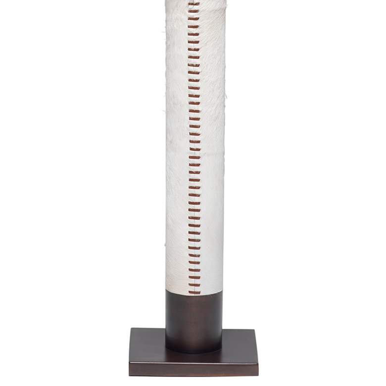 Image 4 Jamie Young Company. Sheridan 70" Bronze White Hair-On-Hide Floor Lamp more views