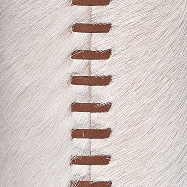 Image 5 Jamie Young Company. Sheridan 70" Bronze White Hair-On-Hide Floor Lamp more views