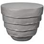 1_Jamie Young Concentric Fiber Glass Indoor/Outdoor Cement Gray Side Table