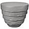 Jamie Young Concentric Fiber Glass Indoor/Outdoor Cement Gray Side Table