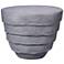 Jamie Young Concentric Fiber Glass Indoor/Outdoor Steel Gray Side Table