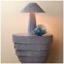 2_Jamie Young Concentric Fiber Glass Indoor/Outdoor Steel Gray Side Table more views