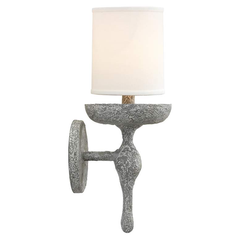 Image 2 Jamie Young Concord 11 1/2 inch High Gray Wall Sconce more views