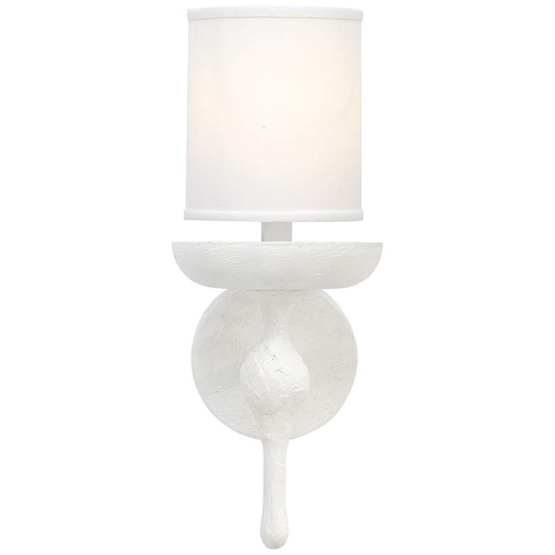 Image 1 Jamie Young Concord 11 1/2 inch High White Wall Sconce