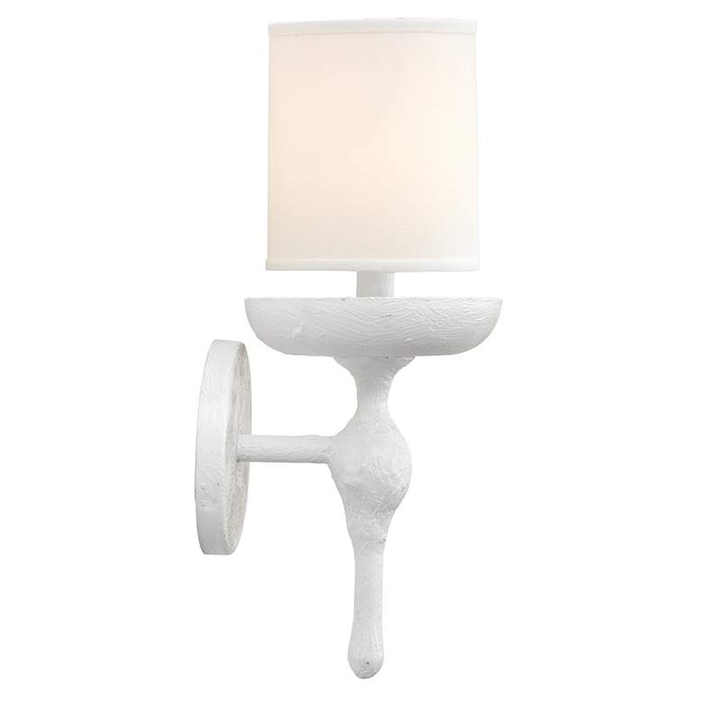 Image 2 Jamie Young Concord 11 1/2" High White Wall Sconce more views