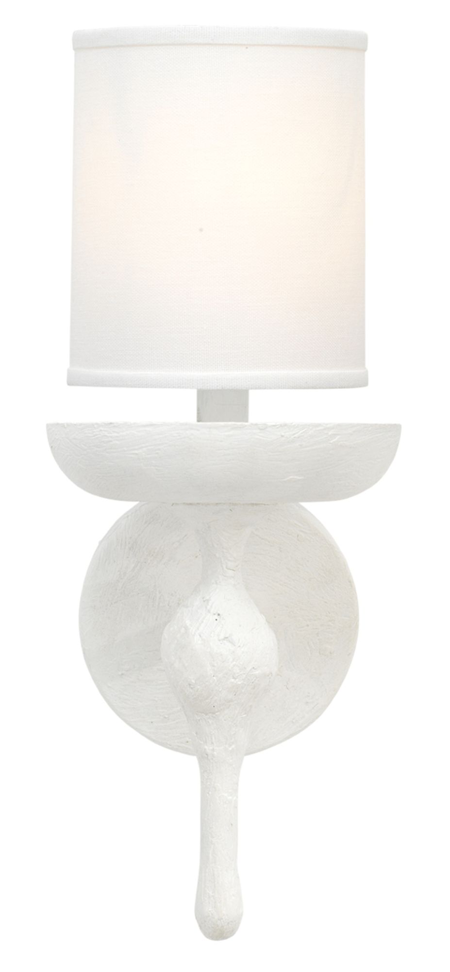 Image 4 Jamie Young Concord 11 1/2" High White Wall Sconce more views