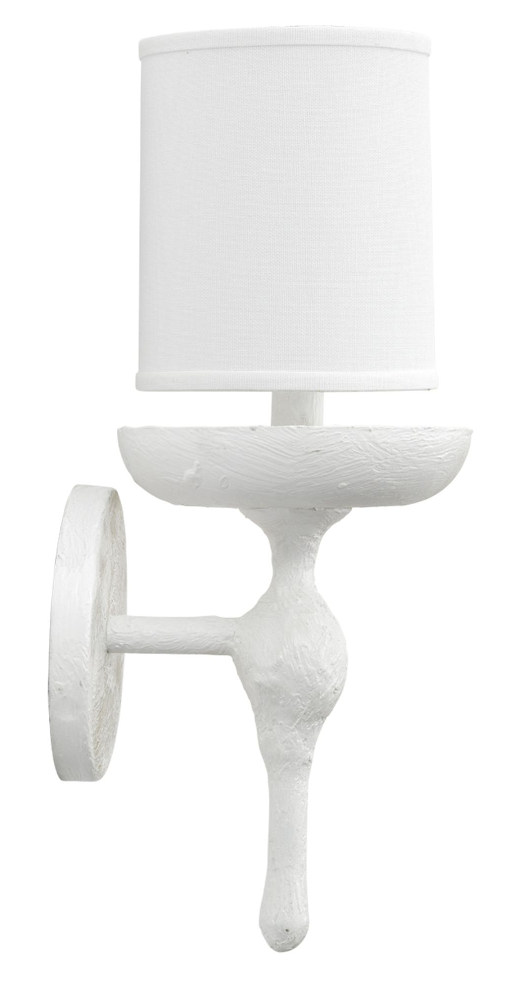 Image 5 Jamie Young Concord 11 1/2" High White Wall Sconce more views