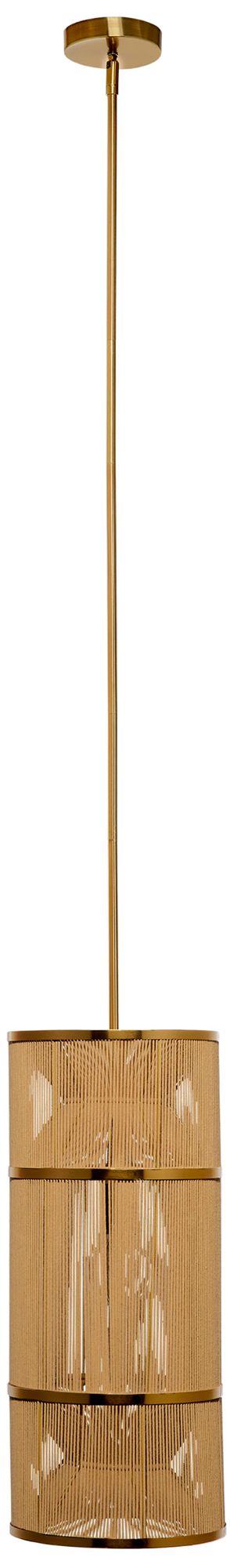 Image 7 Jamie Young Congruent 1-Light Iron and Cotton Pendant more views