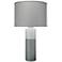 Jamie Young Copenhagen Gray and White Glass Table Lamp