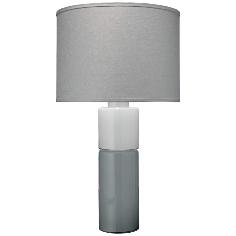 Image 1 Jamie Young Copenhagen Gray and White Glass Table Lamp