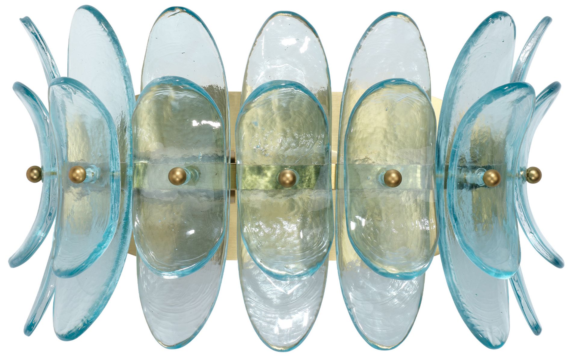 Image 2 Jamie Young Coronet 1-Light Wall Sconce 6" in Blue