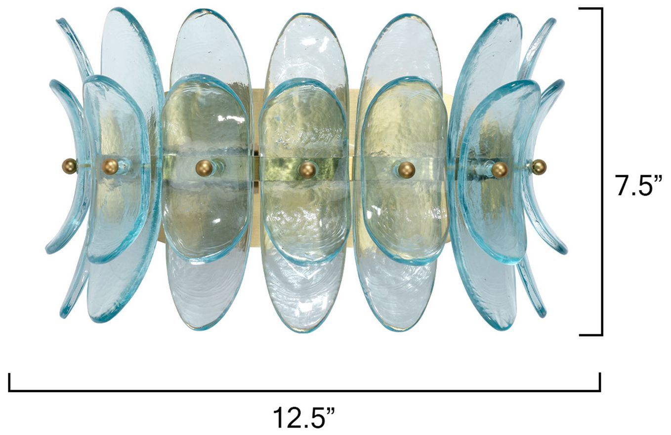 Image 7 Jamie Young Coronet 1-Light Wall Sconce 6" in Blue more views