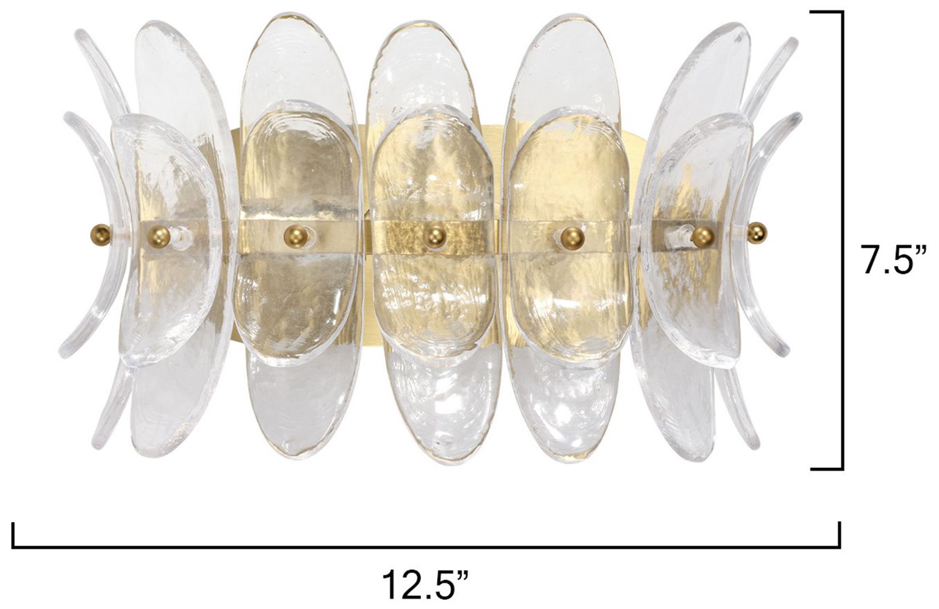 Image 3 Jamie Young Coronet 1-Light Wall Sconce 6" in Clear more views