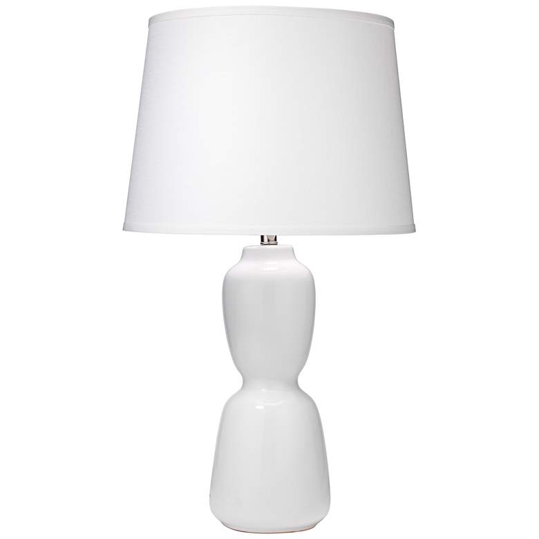 Image 1 Jamie Young Corset White Cinched Ceramic Table Lamp