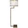 Jamie Young Corso White and Antique Brass Steel Floor Lamp