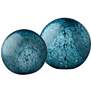 Jamie Young Cosmos Indigo Swirl Decorative Balls Set of 2 in scene